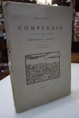 Portada del libro de Compendio de los hechos acaecidos en tiempos del Emperador Carlos V.