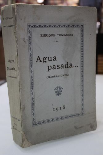 Portada del libro de Agua pasada... (Narraciones).- Dedicado
