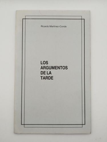 Portada del libro de Los argumentos de la tarde