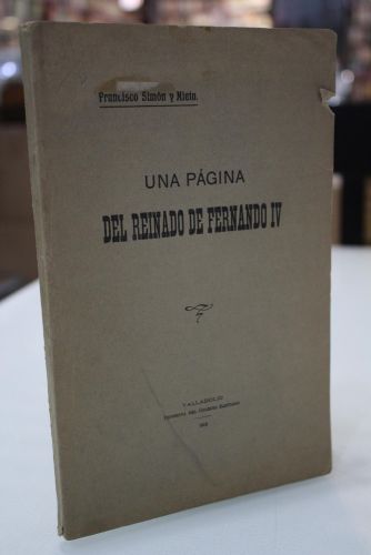 Portada del libro de Una página del reinado de Fernando IV.