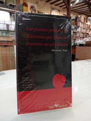 Portada del libro de Los poemas perdidos de Eleonora que Mariana encontró no sabe dónde