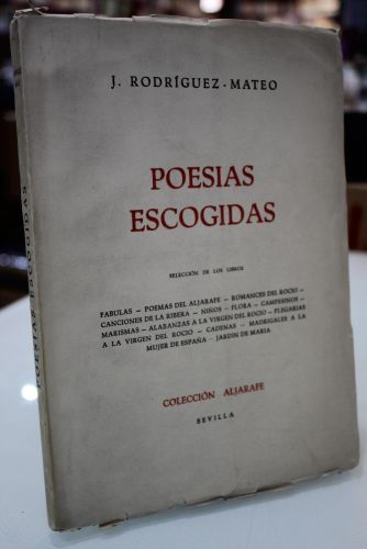 Portada del libro de Poesías escogidas.