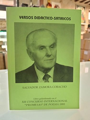 Portada del libro de Versos didáctico-satíricos y otros