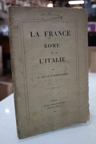 Portada del libro de La France, Rome et L'Italie. 