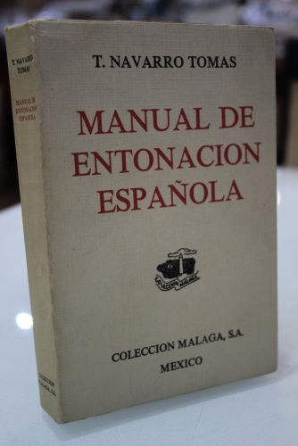 Portada del libro de Manual de entonación española.