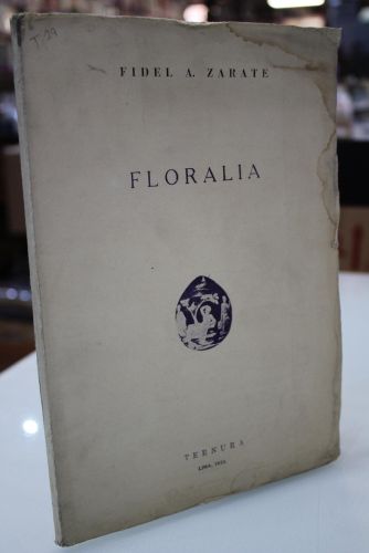 Portada del libro de Dedicado a José Ortega y Gasset.- Floralia. En verso.