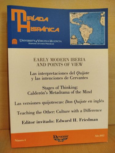Portada del libro de Miríada hispánica. Número 4, Año 2012. Early modern Iberia and point of view