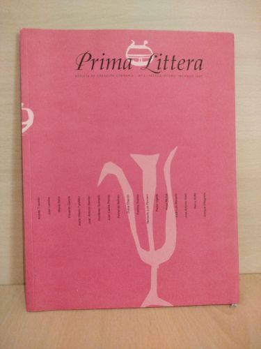 Portada del libro de Prima Littera. Revista de creación literaria, Nº2