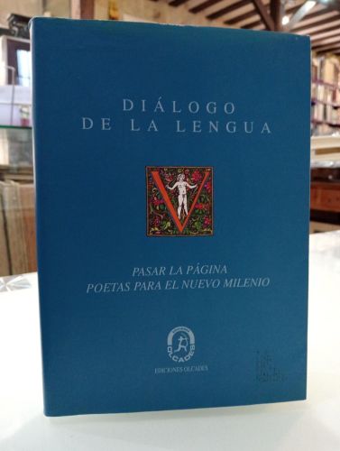 Portada del libro de Diálogo de la lengua. Pasar la página. Poetas para el nuevo milenio