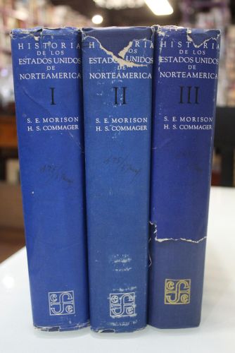 Portada del libro de Historia de los Estados Unidos de Norteamérica.- 3 tomos.
