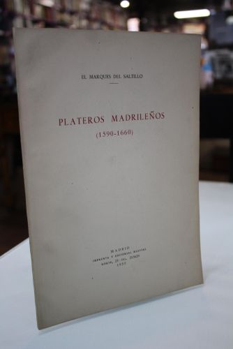 Portada del libro de Plateros madrileños (1590-1660)