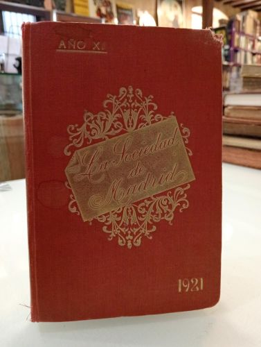 Portada del libro de La sociedad de Madrid. Libro de los salones para 1921