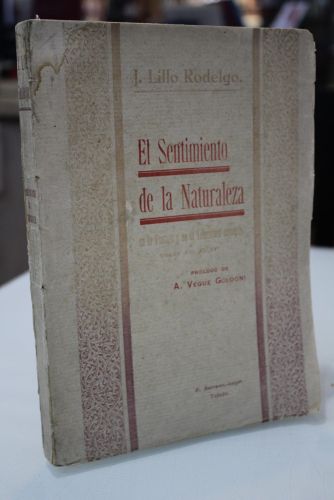 Portada del libro de 1929.- El Sentimiento de la Naturaleza en la Pintura y en la Literatura Española. Siglos XIII al XVI.