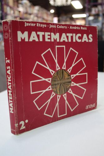 Portada del libro de Matemáticas. 2º B.U.P.