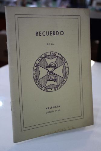 Portada del libro de Recuerdo de la II.ª Asamblea de H.H. De San Cosme y San Damián