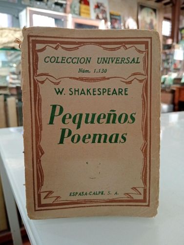 Portada del libro de Pequeños Poemas. Querellas de una Amante, ElPeregrino Apasionado y Fenix y la Tortola
