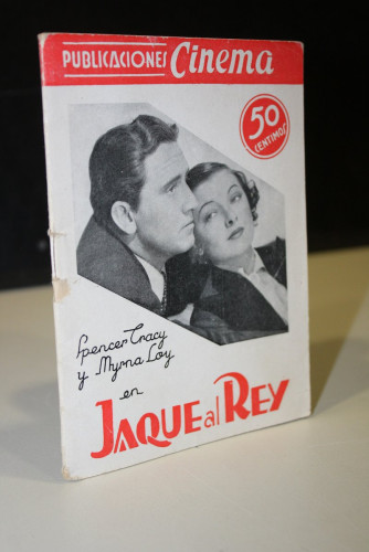 Portada del libro de Jaque al Rey. Basada en la película del mismo nombre.- Publicaciones Cinema, 22