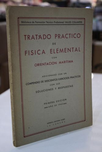 Portada del libro de Tratado práctico de física elemental con orientación marítima.