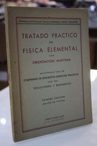 Portada del libro de Tratado práctico de física elemental con orientación marítima.