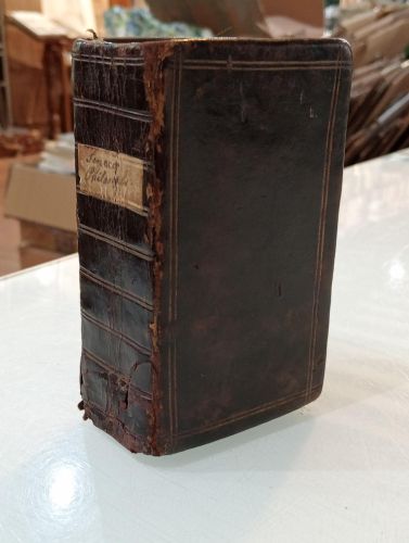 Portada del libro de (Seneca 628 Obras) L. Annaei Senecae Philosophi. Opera omnia; ex ult. Lipsii emendatines et M.Annaei...