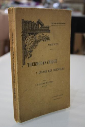 Portada del libro de Thermodynamyque a L'usage des Ingenieurs