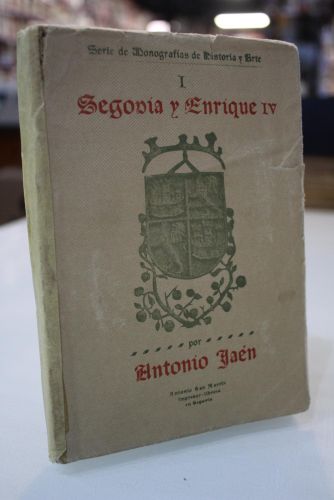 Portada del libro de Segovia y Enrique IV.