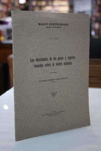 Portada del libro de Las densidades de los gases y vapores basadas sobre la teoría atómica. Revista médica de Rosario. (Nº...