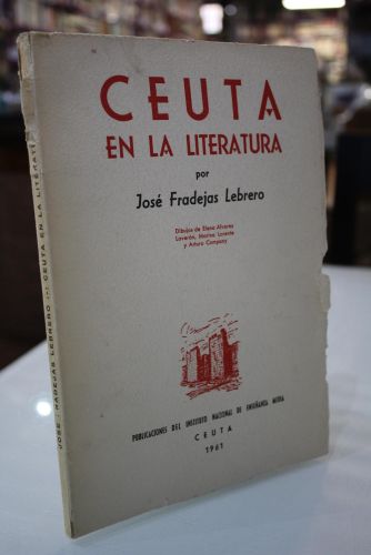 Portada del libro de Ceuta en la literatura.