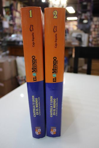 Portada del libro de Castilla y León en el mundo. La Historia de Castilla y León.- 2 tomos.