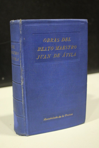 Portada del libro de Obras del Beato Maestro Juan de Ávila