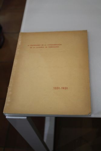 Portada del libro de VI Centenario de la Consagración de la Catedral de Tarragona. 1331-1931