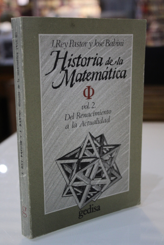 Portada del libro de Historia de la matemática (vol.2). Del Renacimiento a la Actualidad.