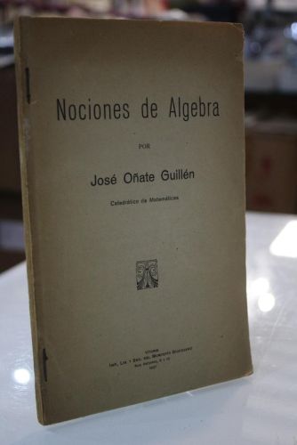 Portada del libro de Nociones de Álgebra