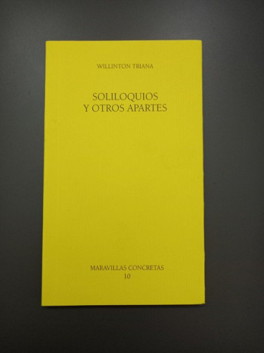Portada del libro de Soliloquios y otros apartes