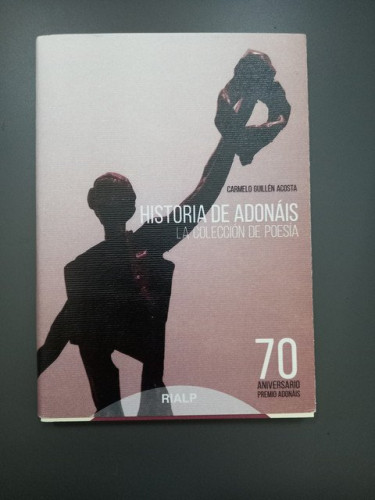 Portada del libro de Historia de Adonáis, la colección de poesía