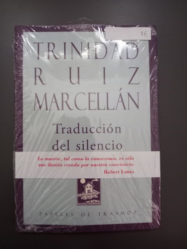 Portada del libro de Traducción del silencio