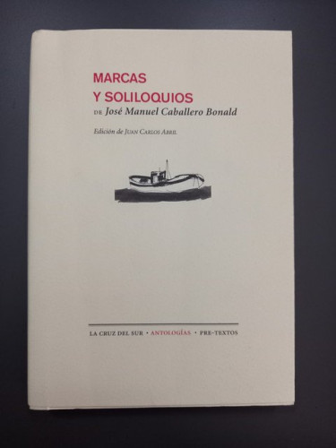 Portada del libro de Marcas y soliloquios