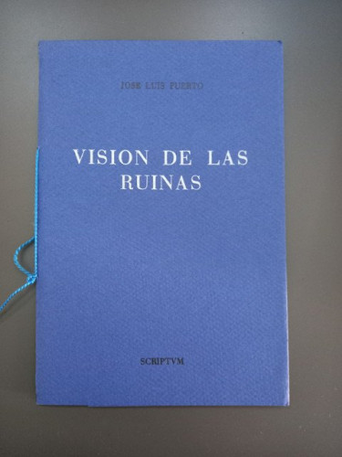 Portada del libro de (Dedicado por el autor) Visión de las ruinas