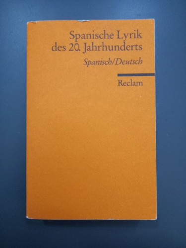 Portada del libro de Spanische Lyrik des 20. Jahrhunderts