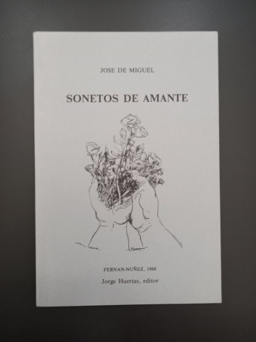 Portada del libro de Sonetos de amante