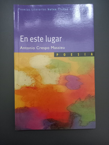 Portada del libro de En este lugar