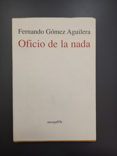 Portada del libro de Oficio de la nada