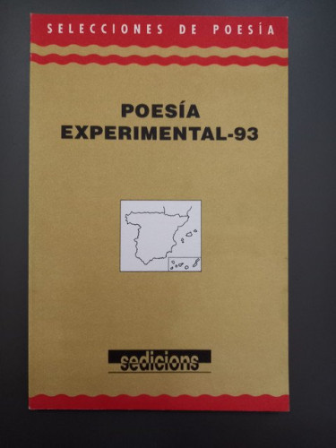 Portada del libro de Poesía experimental-93