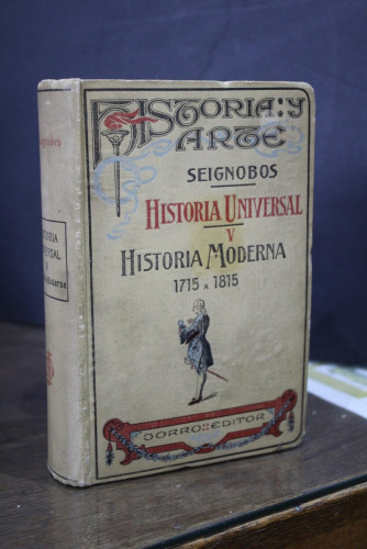 Portada del libro de Historia Moderna. 1715 a 1815.- Seignobos.- Historia Universal V.