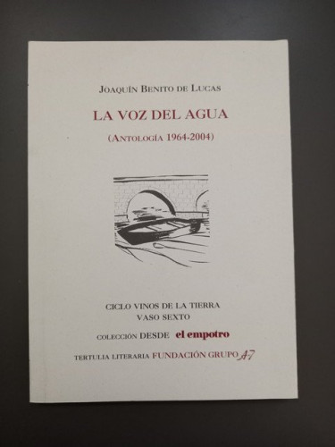 Portada del libro de La voz del agua (Antología 1964-2004)
