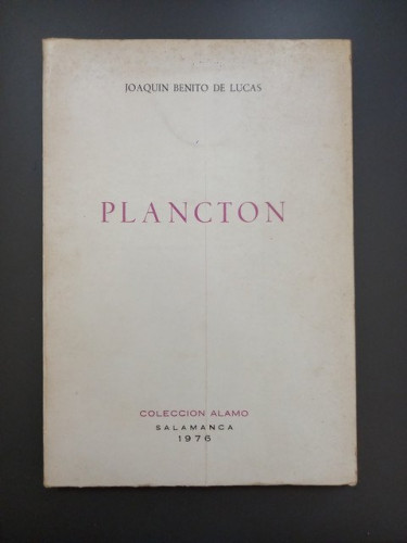 Portada del libro de Plancton
