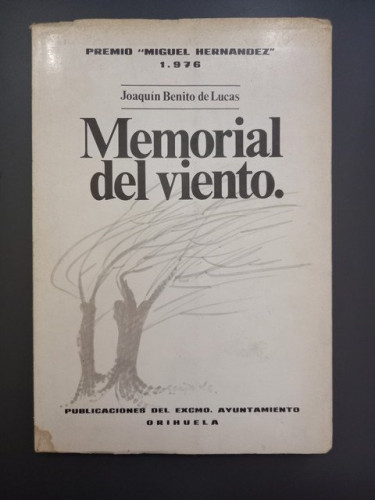 Portada del libro de Memorial del viento