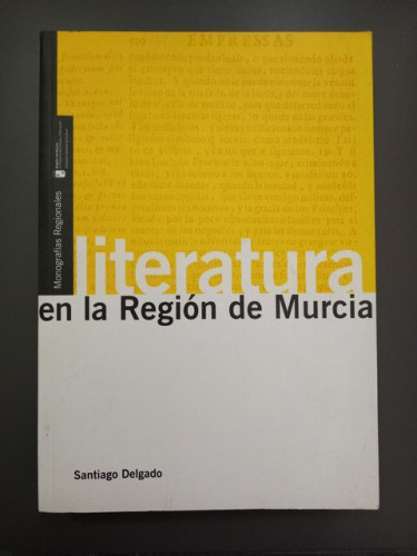 Portada del libro de Literatura en la Región de Murcia