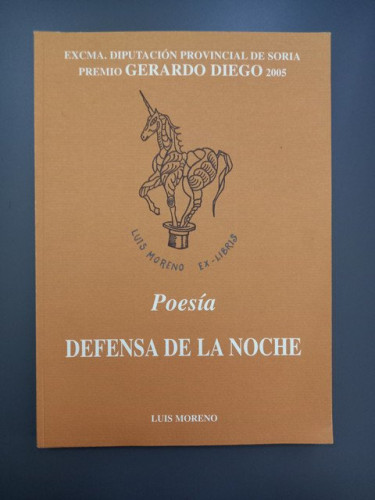 Portada del libro de (Dedicado por el autor) Defensa de la noche